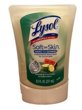 Lysol No-Touch Hand Soap Refill Cucumber Watermelon 8.5 oz DISCONTINUED Sealed
